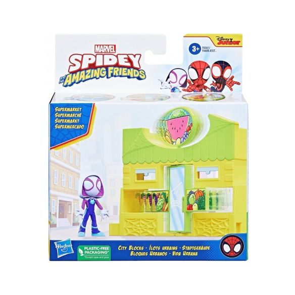 Hasbro - Marvel - Spidey und seine Super-Freunde - Spielset Bank, Supermarkt oder Pizzeria
