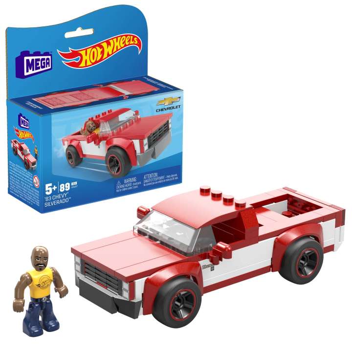 MEGA Hot Wheels ’83 Chevy Silverado Real Racecar Building Set