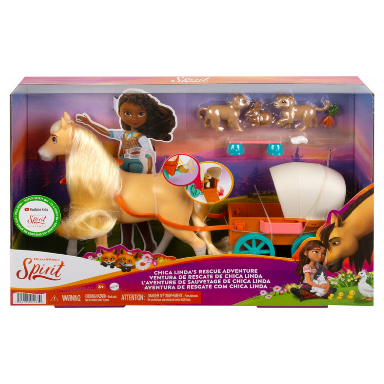 Mattel®Spirit Tier-Babysitting mit Chica Linda Spielset mit Pferd