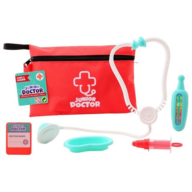 Doktor/Arztspielset in 6-teiliger Tasche