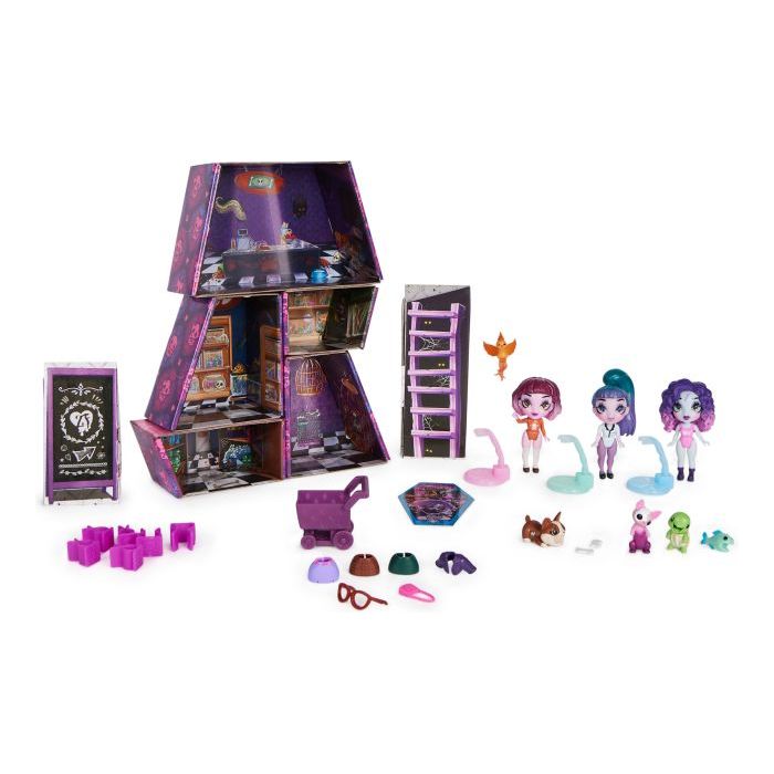 Spin Master 6064942 - Zombaes Forever - Wild Vibes - Spielset, Puppenhaus mit Spielfiguren und Zubehör, Anandoned Pet Shop