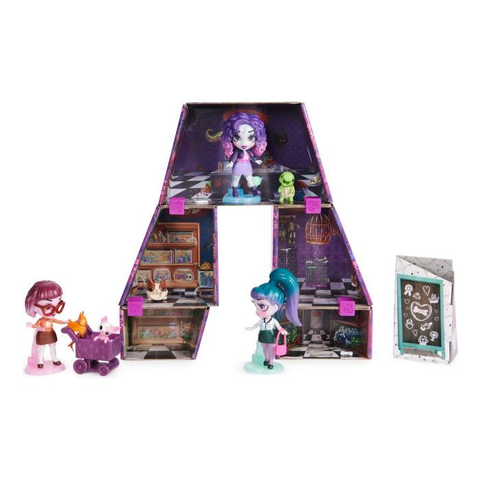 Spin Master 6064942 - Zombaes Forever - Wild Vibes - Spielset, Puppenhaus mit Spielfiguren und Zubehör, Anandoned Pet Shop