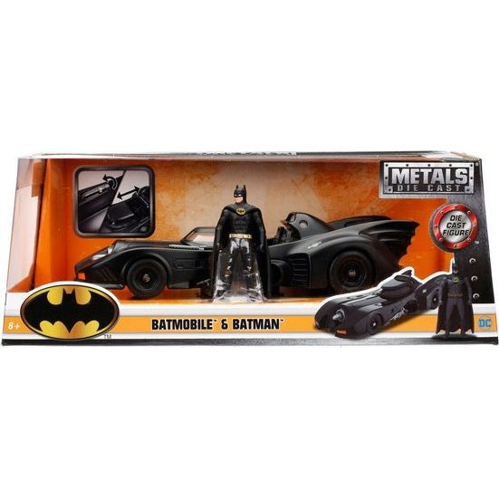 Jada Metals Batmobile & Batman - Modellauto inkl. Figur