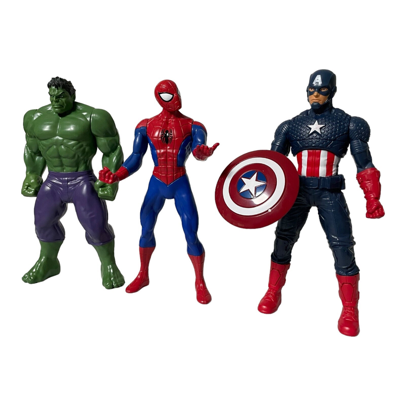 HASBRO - Marvel Actionfiguren - Hulk, Spider-Man, Captain America - Set 3er Pack ca 25 cm