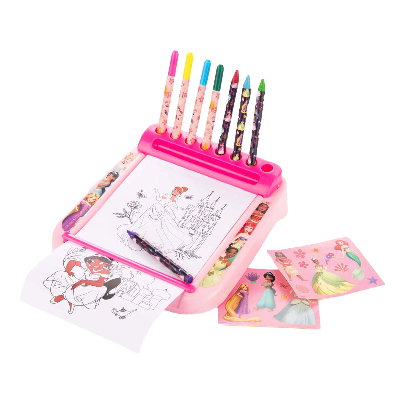 Sambro - DSP24-5110-FR - Disney Princess Roll & Go Colouring Station, Mal- und Bastelset