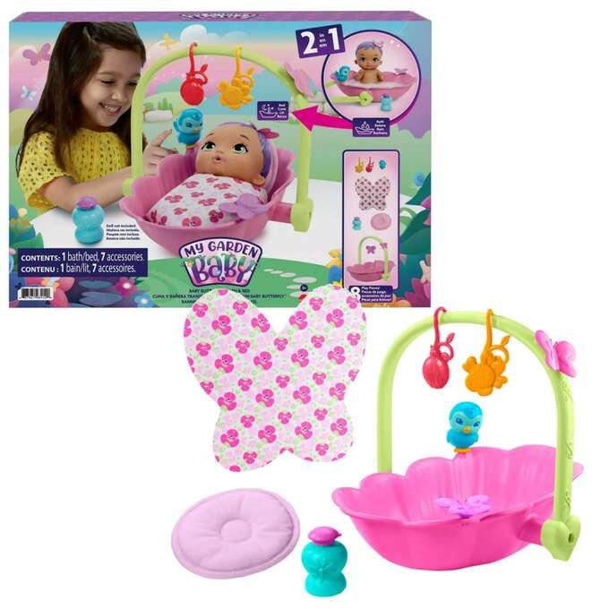 Mattel - HBH46 - My Garden Baby 2-in-1 Badewanne und Bett