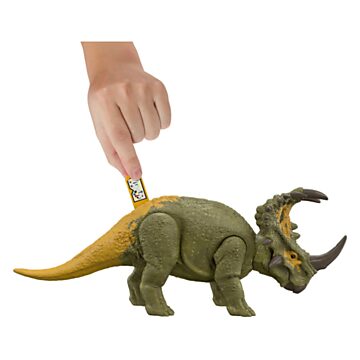 Mattel - HDX43  -Jurassic World Roar Strikers Sinoceratops