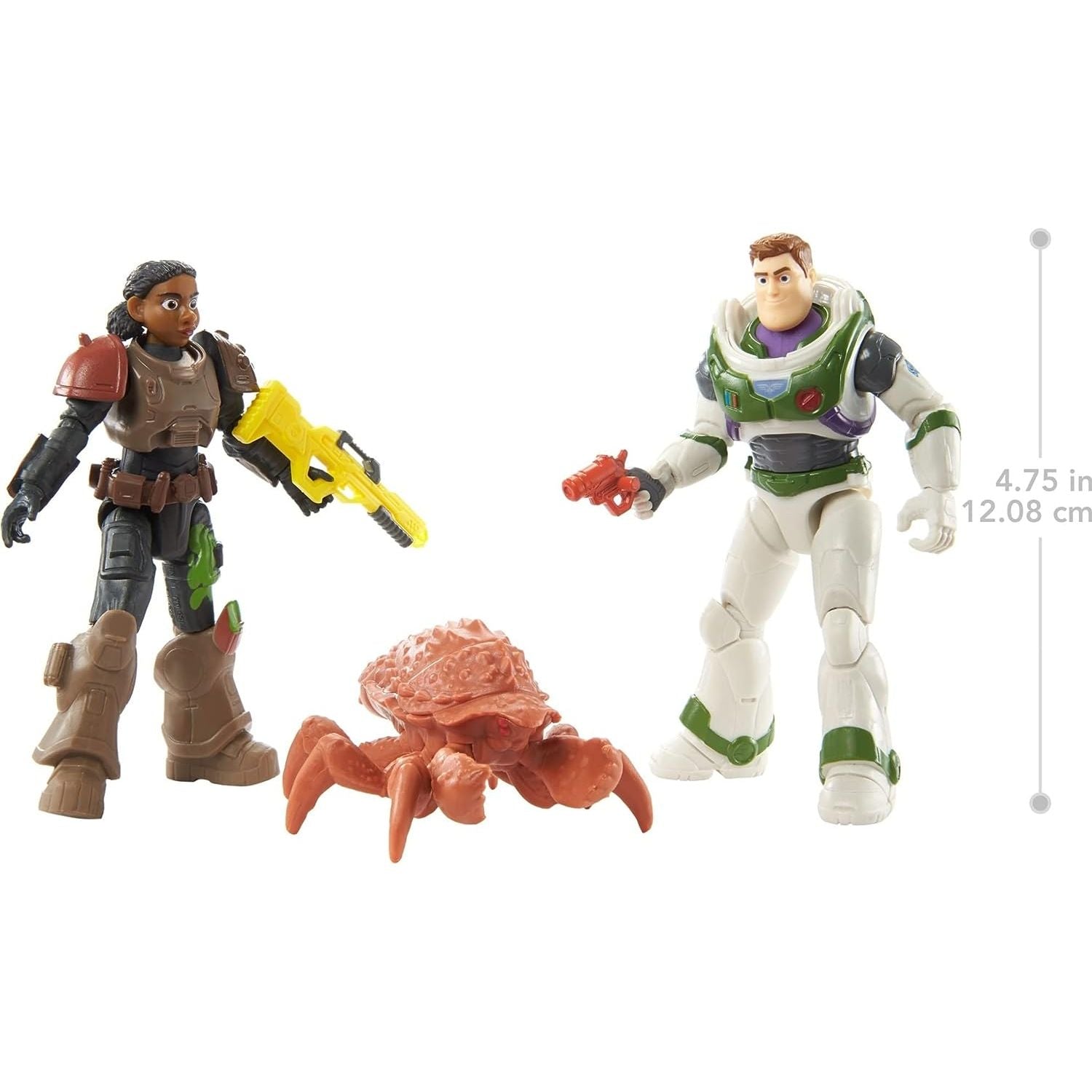 Mattel - Disney Buzz Lightyear - Space Ranger Verteidigungsfiguren & Zubehör, Exklusive Packung, ca 13cm groß, 2 Actionfiguren, Käfer & Werkzeuge