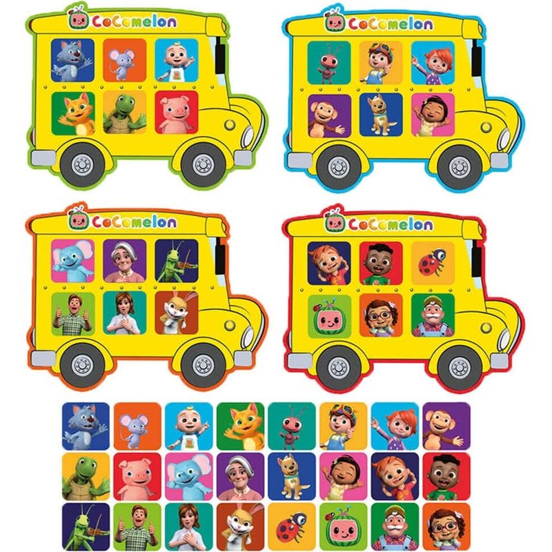 RMS 96-0029 - Cocomelon - Bus-Bingo-Spiel, Schulbus, Reisespiel