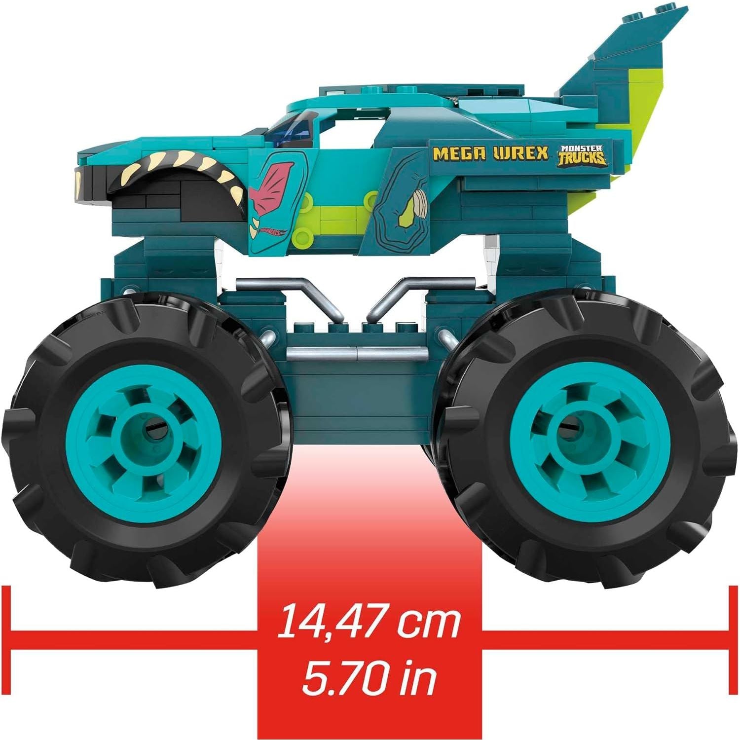 Mattel HDJ95 - Hot Wheels - Mega Construx - Mega-Wrex, Bauset mit 187 Teile