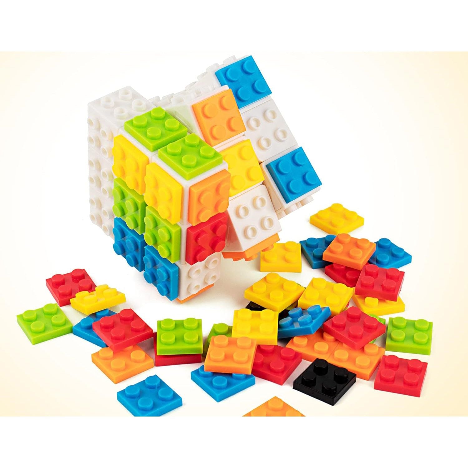 3 x 3 Bausteine Zauberwürfel - 60 Klemmbausteine