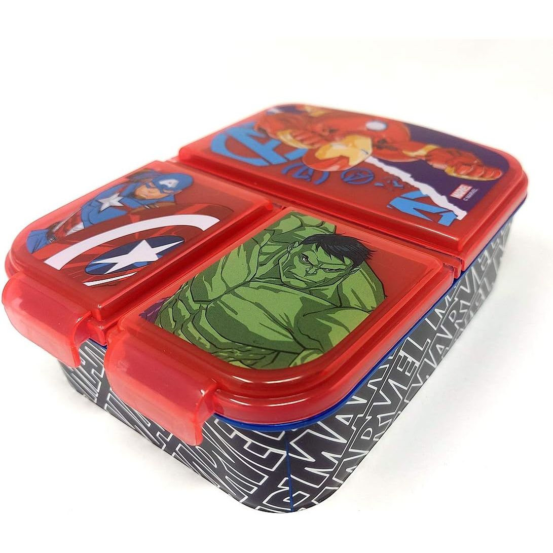 Stor 57720 - Marvel Avengers Kinder Lunchbox mit mehreren Fächern