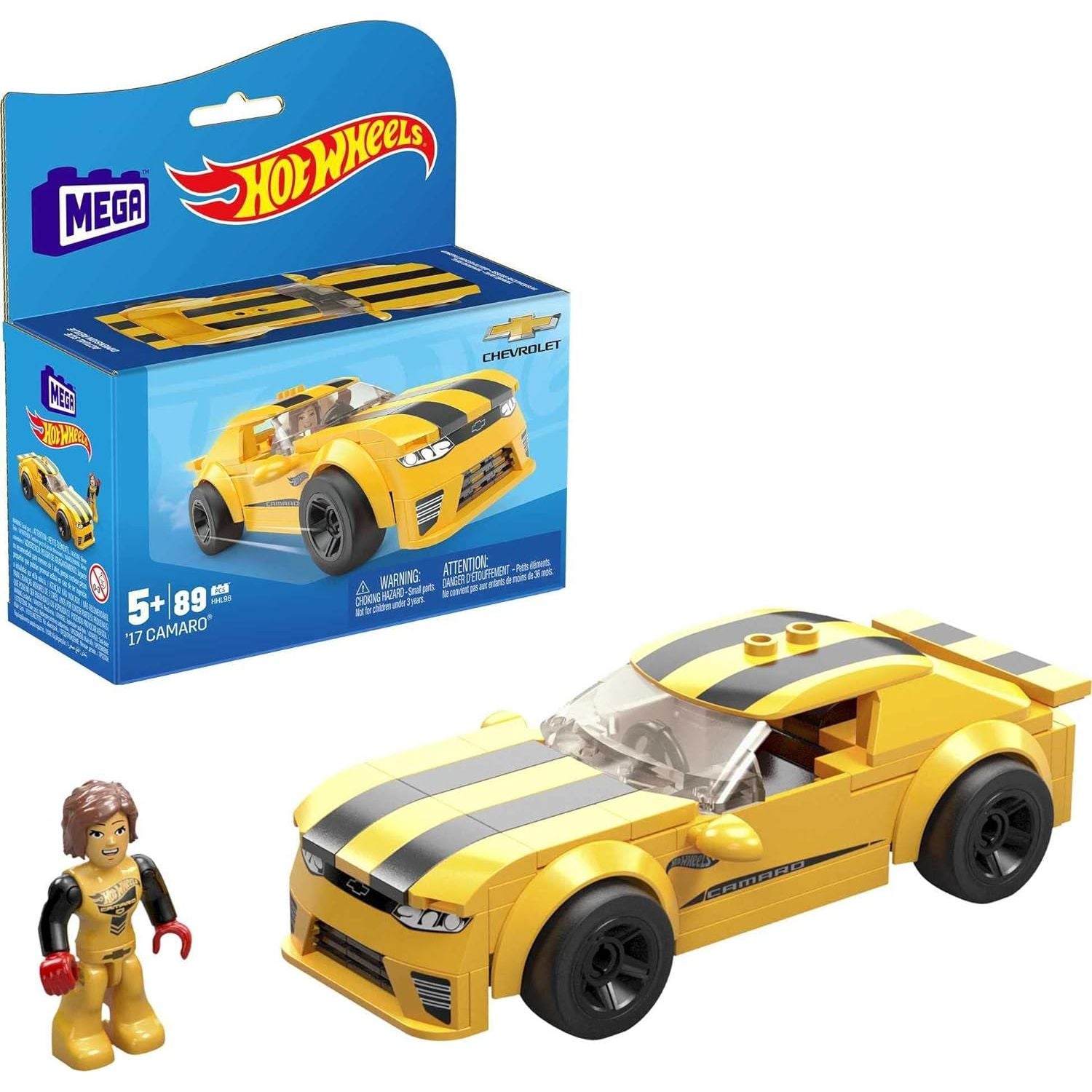 MEGA Hot Wheels ’17 Camaro Real Racecar Building Set