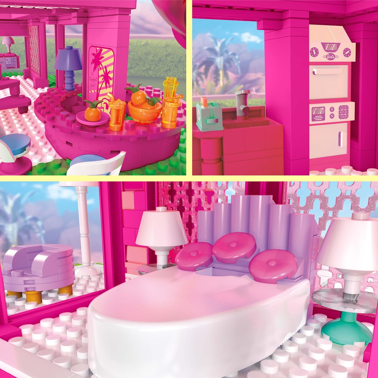 Mattel HPH26 - MEGA Barbie DreamHouse, Konstruktionsspielzeug,