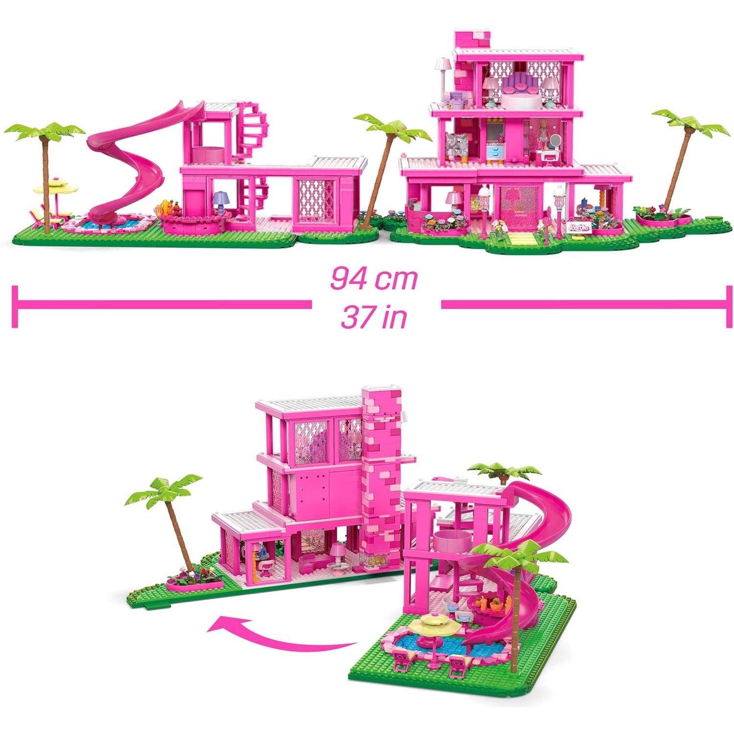 Mattel HPH26 - MEGA Barbie DreamHouse, Konstruktionsspielzeug,