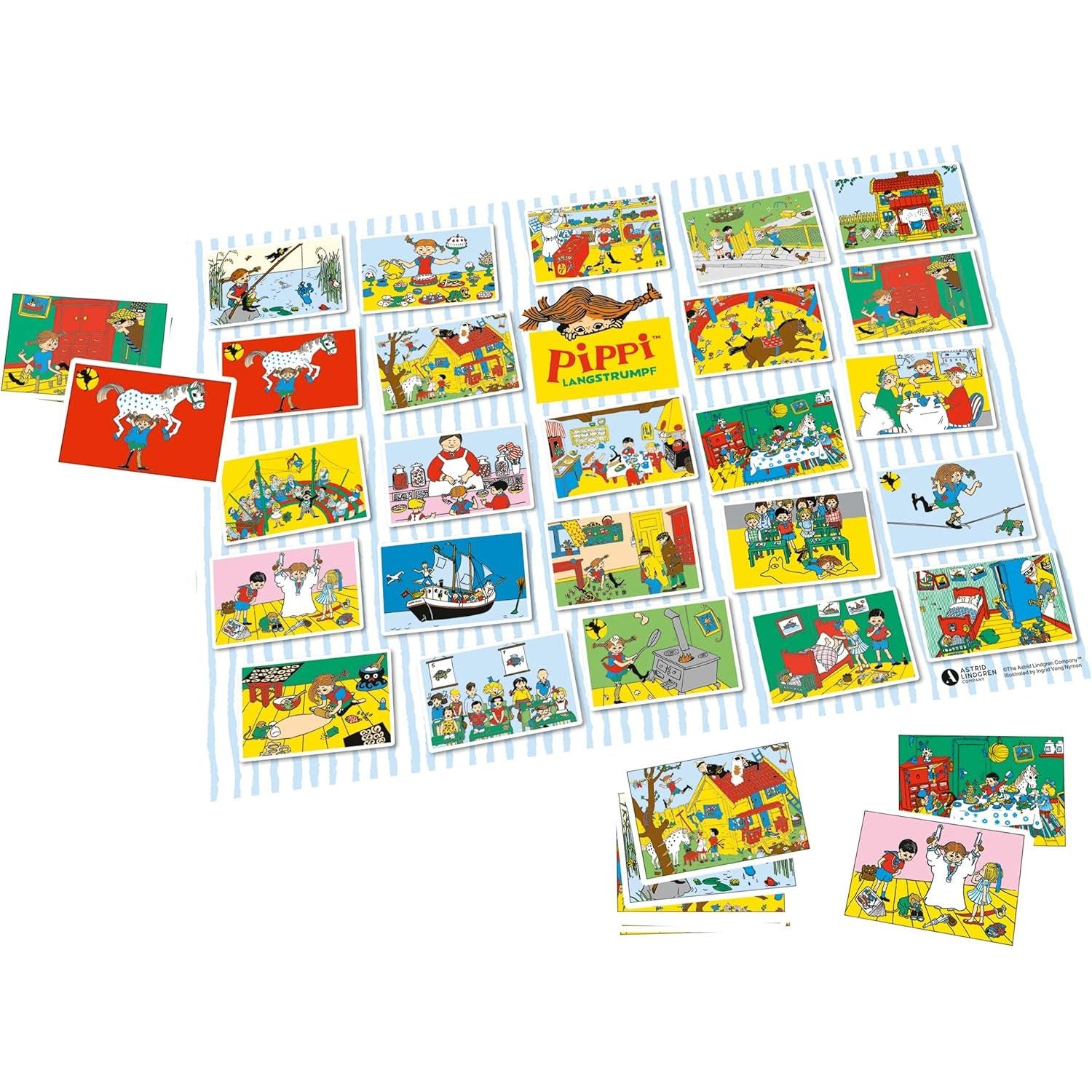 Schmidt - 51448 - Pippi Langstrumpf Mitbringspiel in Metalldose, Die lustige Sachensuche