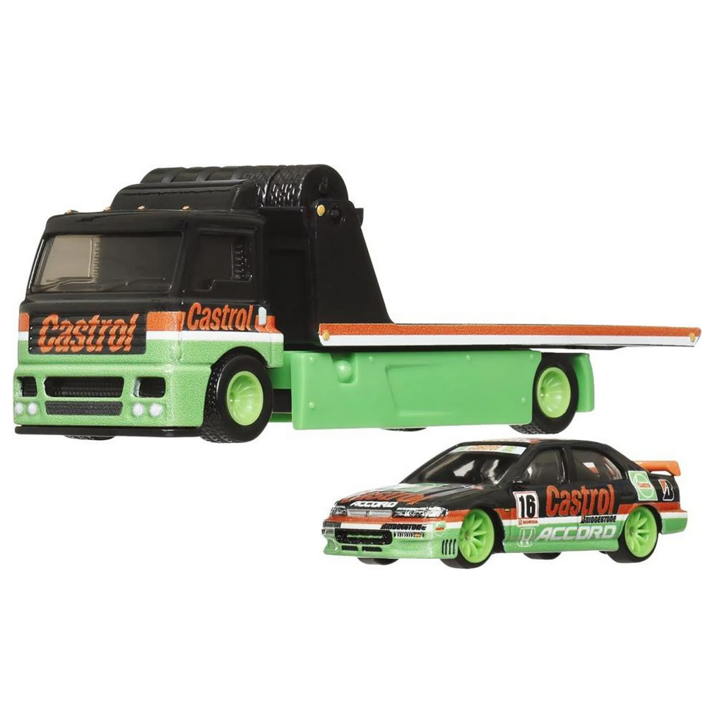 Mattel - FLF56 - Hot Wheels - Premium Team Transport, 2-er Pack, Car Culture