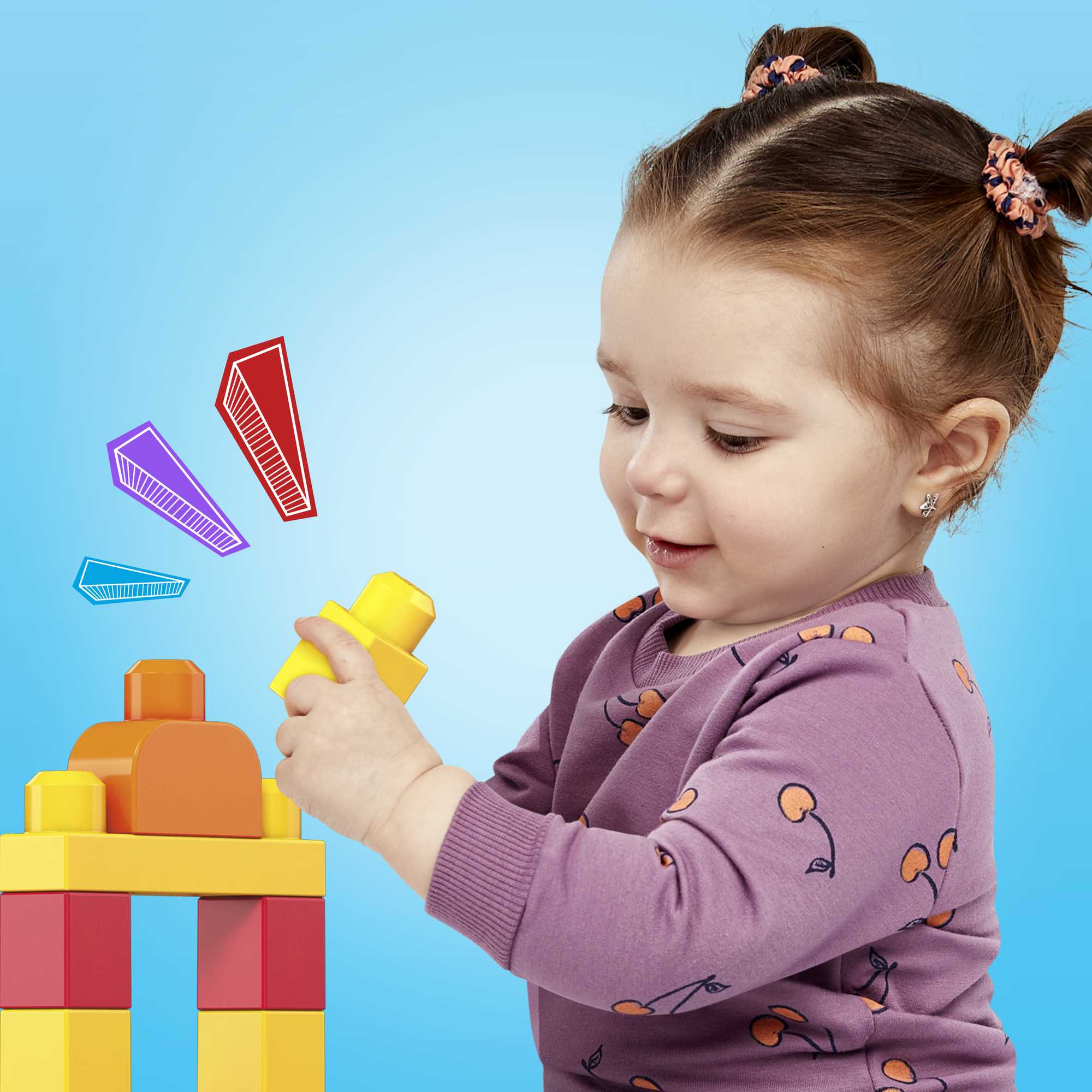 Mattel - Mega Bloks - Fisher-Price - First Builders - Bausteinebeutel, 60 Bausteine