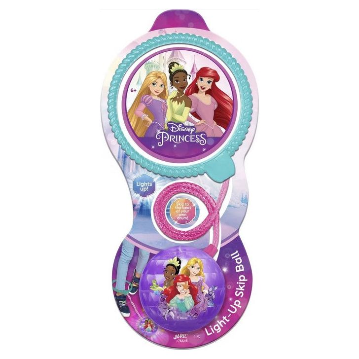 John 40582 - Disney - Princess - Springring, Hüpfball mit Licht, Springkreisel