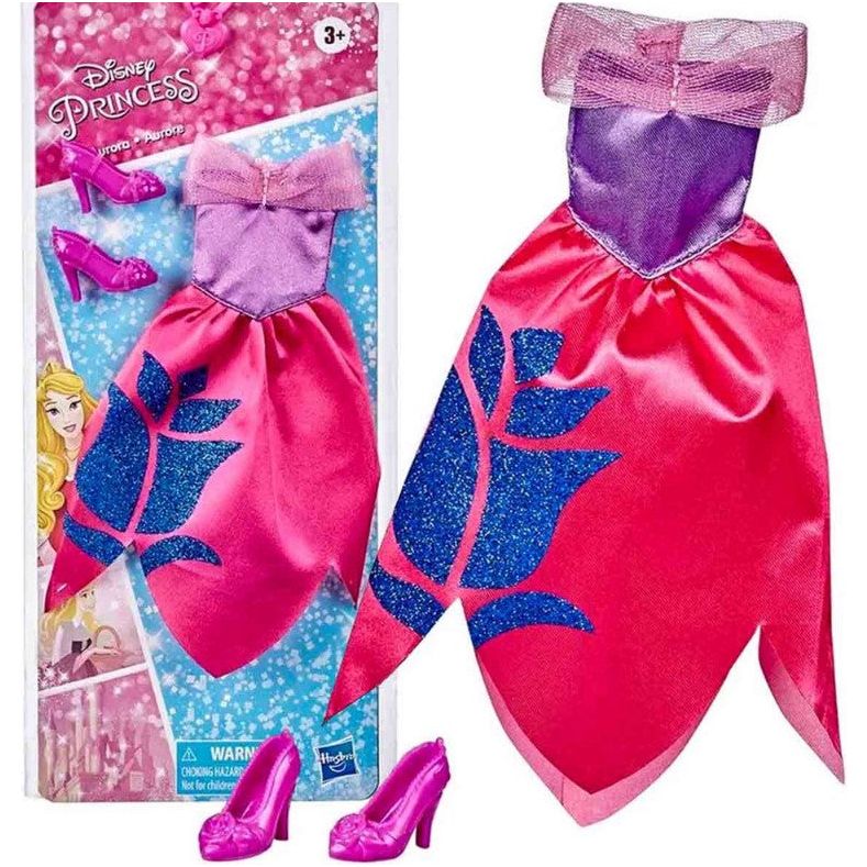 Hasbro - Disney Princess - Puppenkleid und Schuhe - Cinderella, Aurora oder Mulan