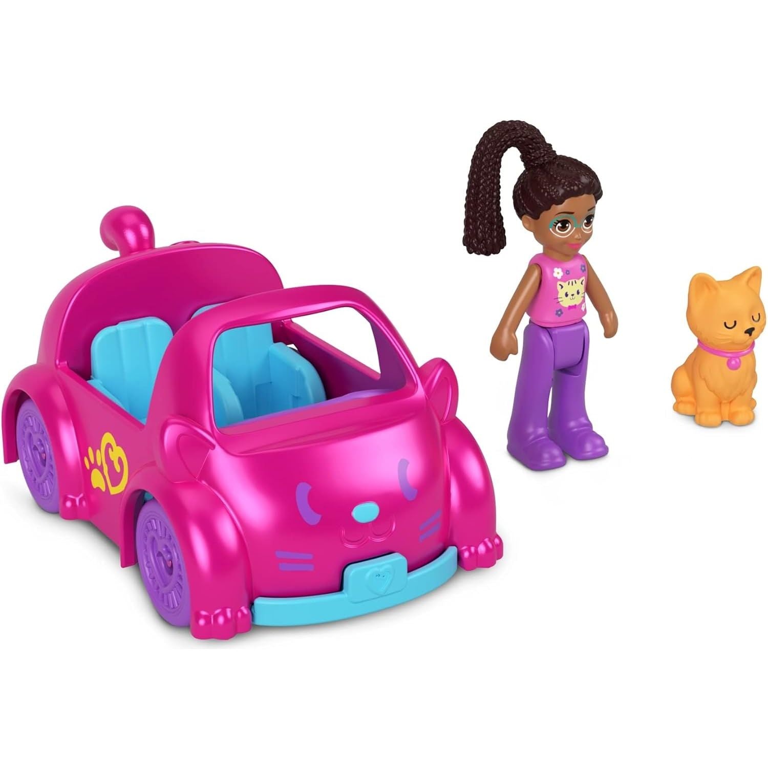 Mattel - HKV55 - Polly Pocket Fahrzeug mit Figur, verschiedene Spielsets zur Auswahl
