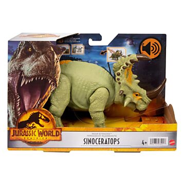 Mattel - HDX43  -Jurassic World Roar Strikers Sinoceratops