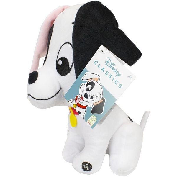 Disney - Dalmatiner mit Sound und Bighead ca 28cm Plüsch - 101 Dalmatiner, Plüschtier, Kuscheltier