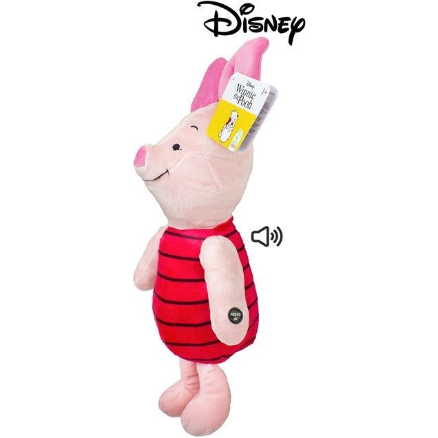Disney 9274-3 - Winnie Puuh Ferkel Plüsch Figur mit Sound, 30 cm