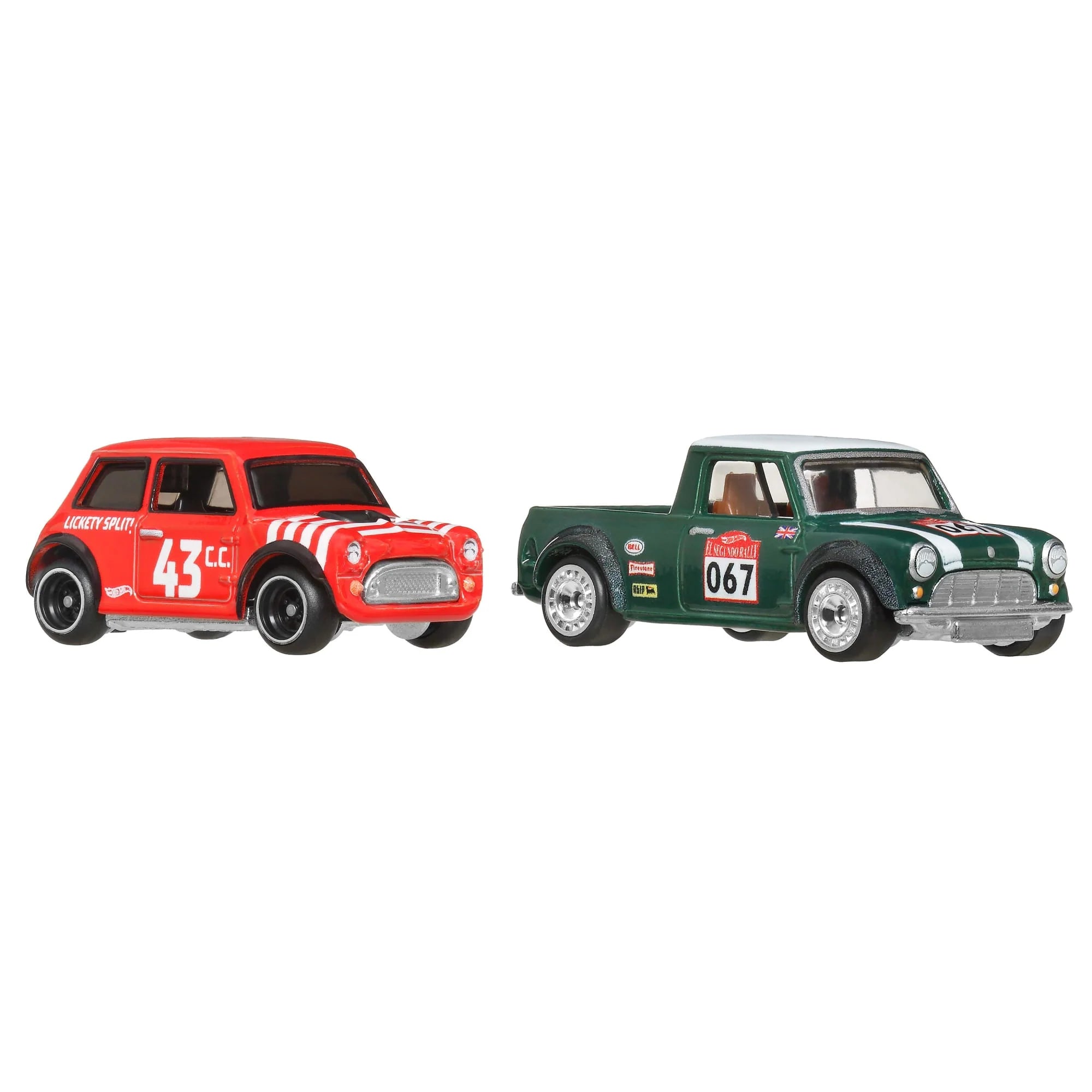 Mattel - JBK97 - Hot Wheels Premium Car Culture im 2er-Pack – Morris Mini und Austin Mini Pick-Up von 1967