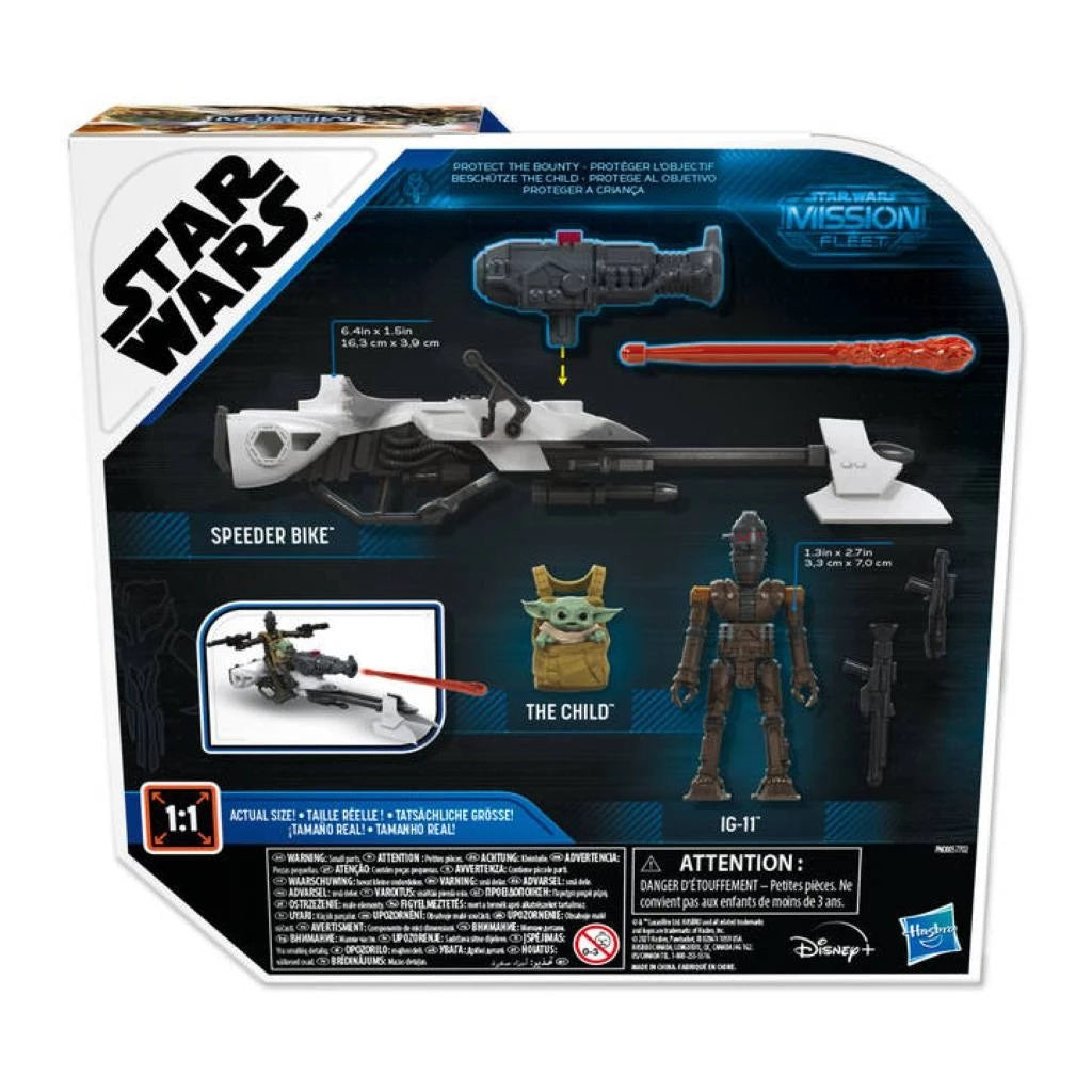 Hasbro - Star Wars Mission Fleet IG-11 und The Child Speederbike