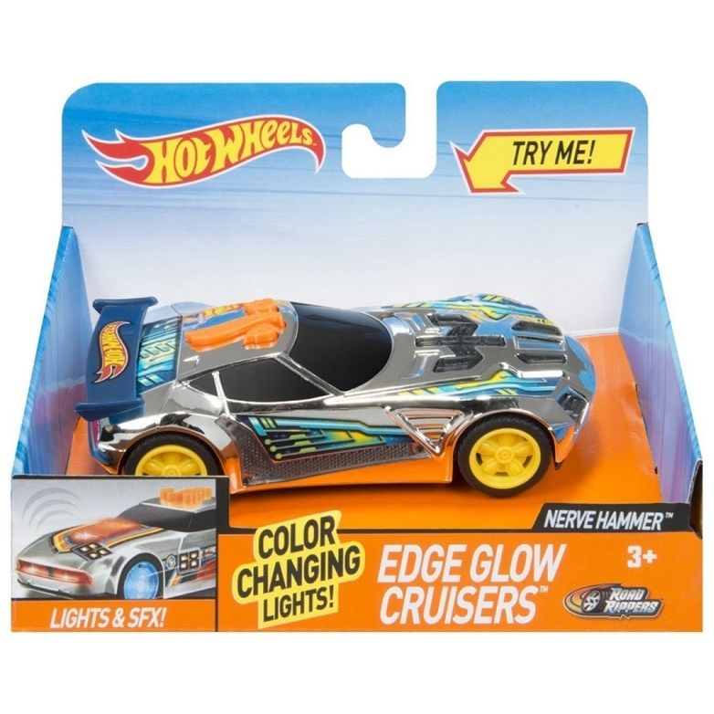 Hot Wheels - Edge Glow Cruisers Nerve Hammer mit Licht&Sound