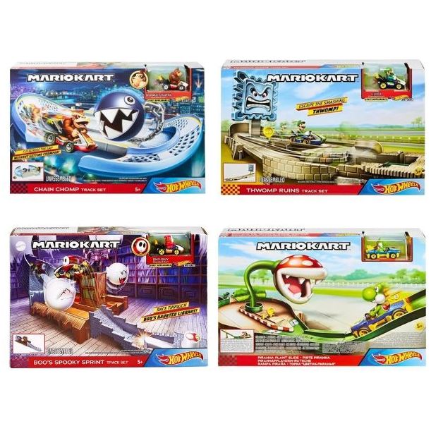 Hot Wheels - GCP26 - Mario Kart - Verrückte Kreaturen, Spielset, Rennstrecken