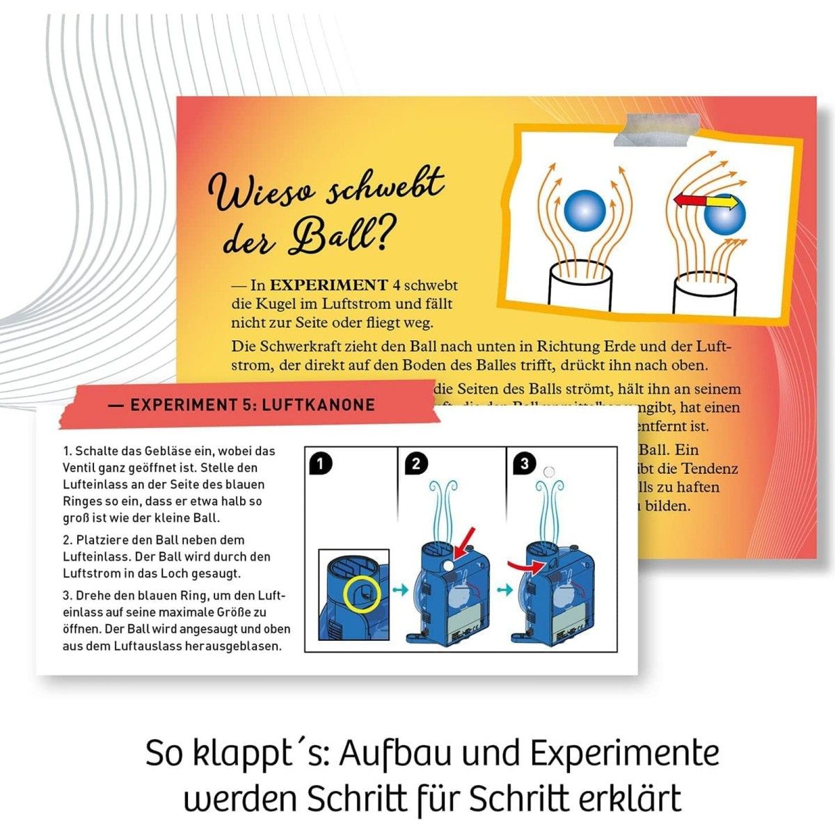 Kosmos - 620882 - Experimentierkasten, Air Dancer, 30 cm, Bausatz Lufttänzer