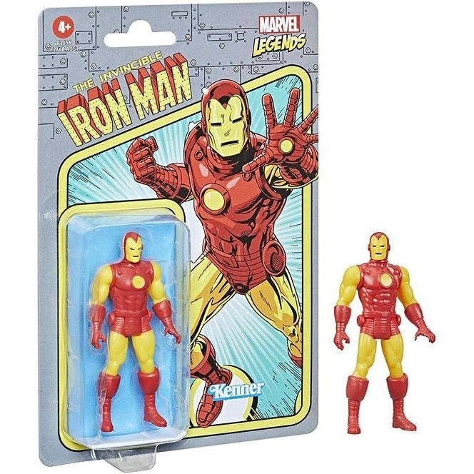 Marvel Legends Retro Iron Man 15x23cm - Spiel und Actionfigur