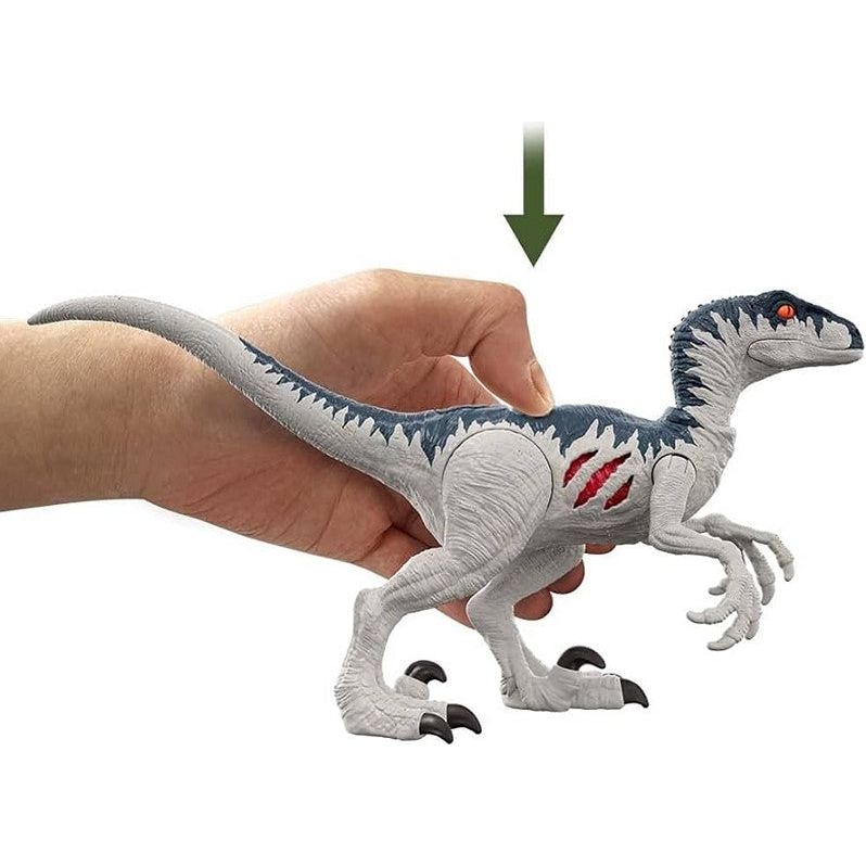 Mattel - Jurassic World - Extreme Damage Dinosaurier - Velociraptor, Coelurus oder Dimetrodon