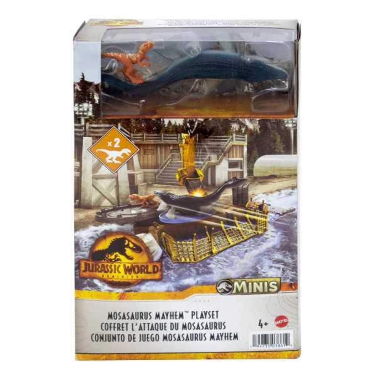 Mattel - Jurassic World - Minis - Spielset, Mosasaurus Mayhem