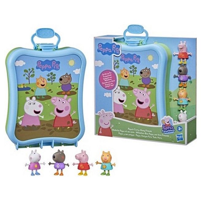 Hasbro - Peppa Pig - Peppa Wutz - Mitnehm-Box Peppa und ihre Freunde Spielfiguren