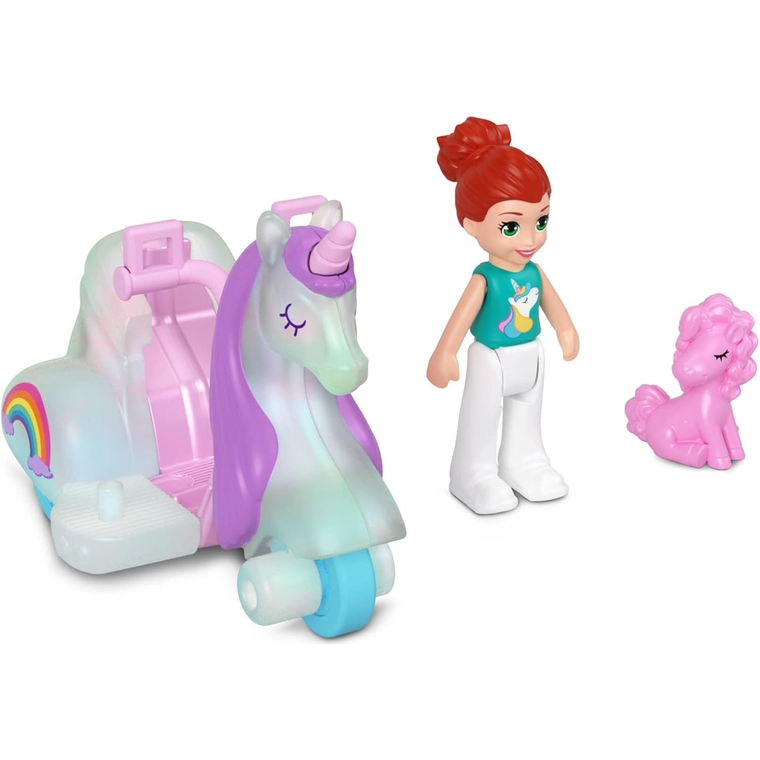 Mattel - HKV55 - Polly Pocket Fahrzeug mit Figur, verschiedene Spielsets zur Auswahl