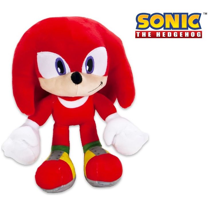 Sonic - The Hedgehog - SEGA - Knuckles Plüschtier 30 cm, Plüschtier, Kuscheltier