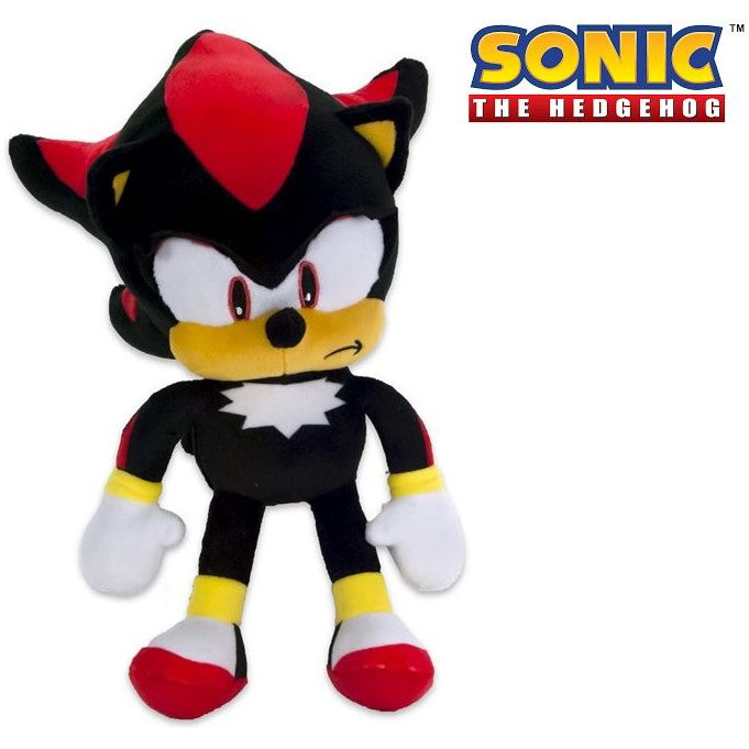 Sonic - The Hedgehog - SEGA - Shadow Plüschtier 30 cm, Plüschtier, Kuscheltier