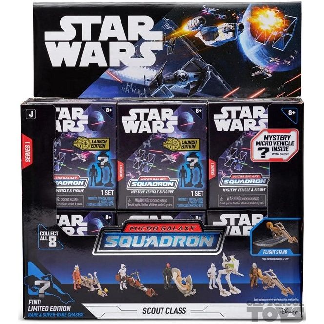 Jazwares - SWJ0001 - Star Wars – Micro Galaxy Squadron – Serie 1 – Fahrzeug & Figur (Blindbox)