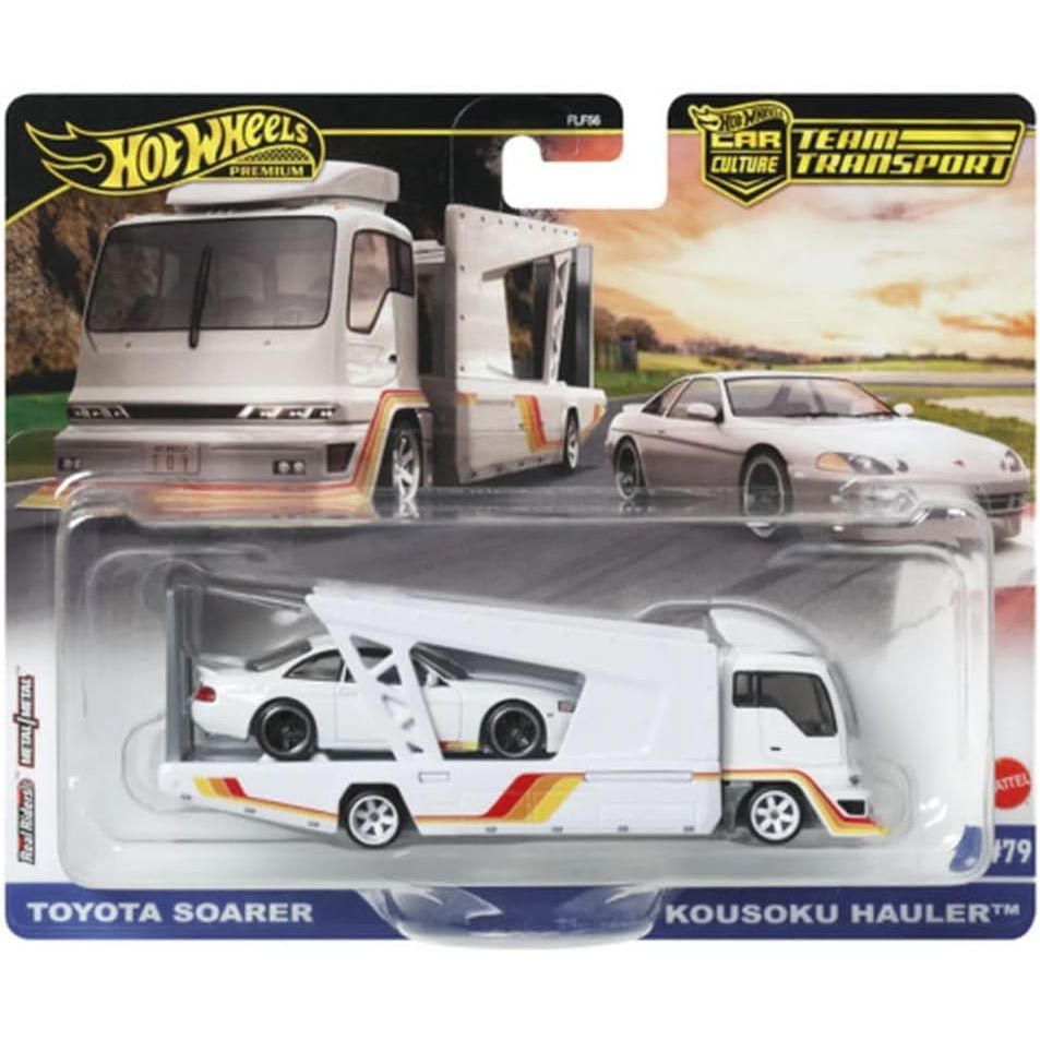 Mattel - FLF56 - Hot Wheels - Premium Team Transport, 2-er Pack, Car Culture